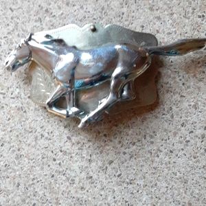 German silver smith's belt buckle